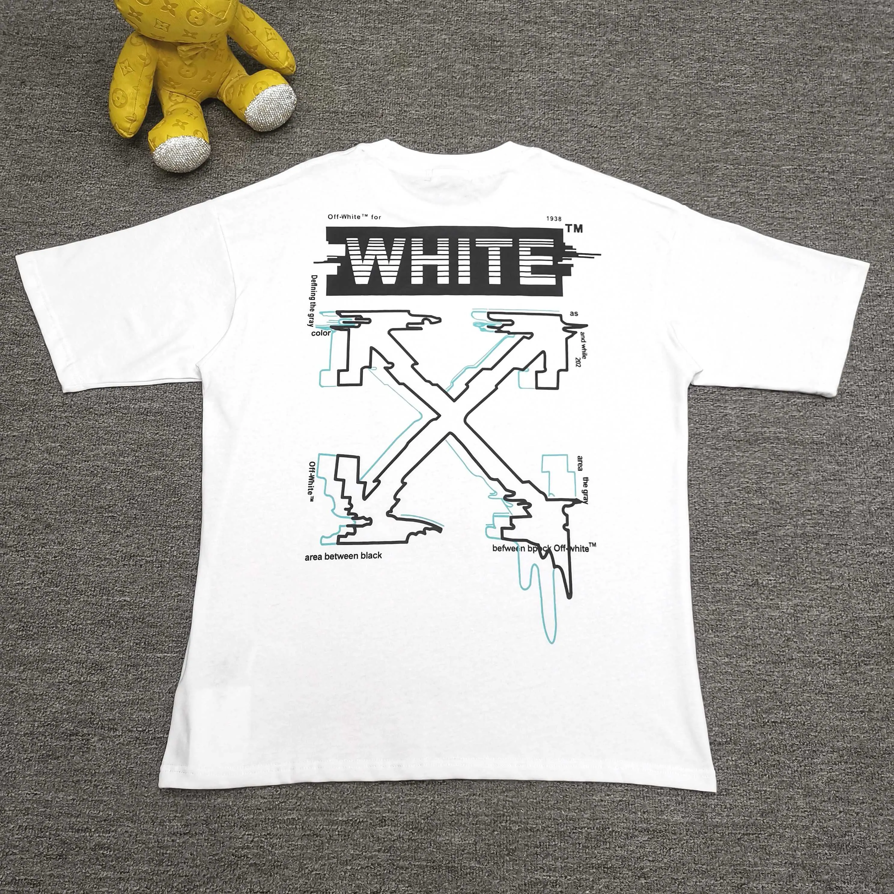 off white new loose version short-sleeved T-shirt Size: S M L XL Color: Black White Green P240